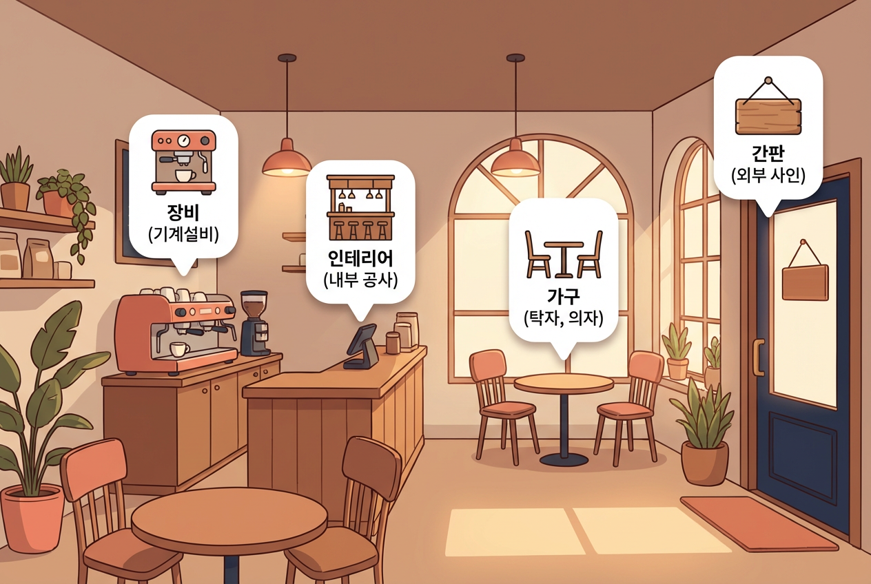 카페 20평 기준 창업 비용 항목별 분석