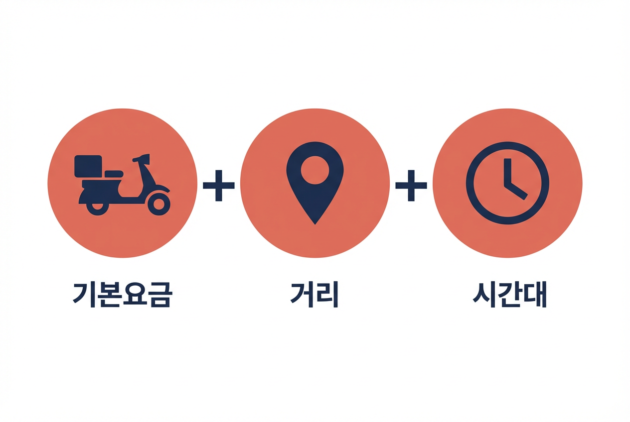 배달대행 비용 구조 3가지 요소