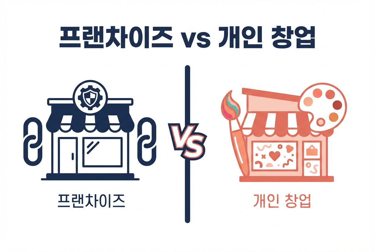 프랜차이즈와 개인 창업 비용 비교