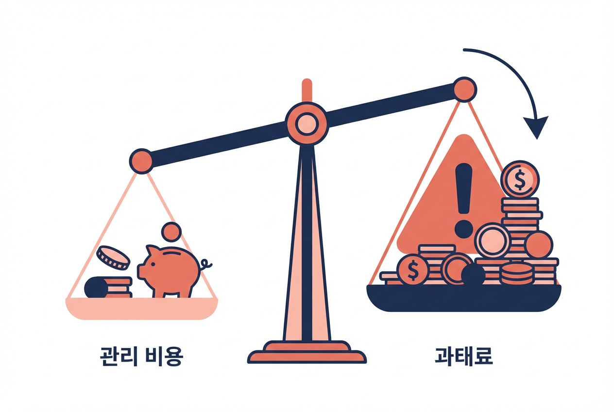 매장 위생 관리 월 비용과 과태료 비교